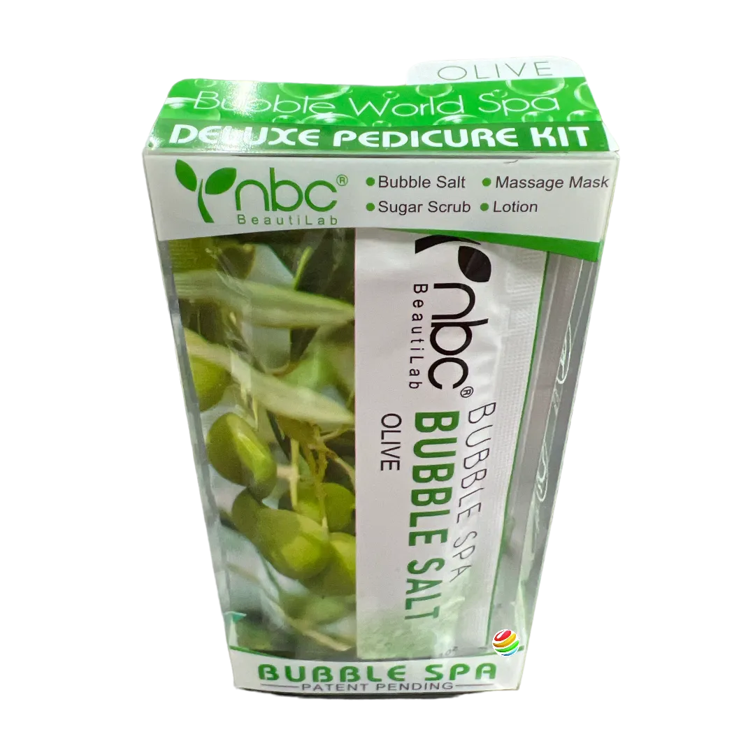 nbc 4 in 1 Bubble Spa Deluxe Pedicure Kit Olive