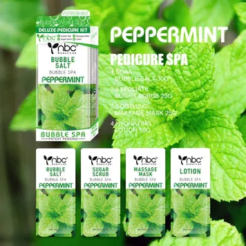 nbc 4 in 1 Bubble Spa Deluxe Pedicure Kit Peppermint