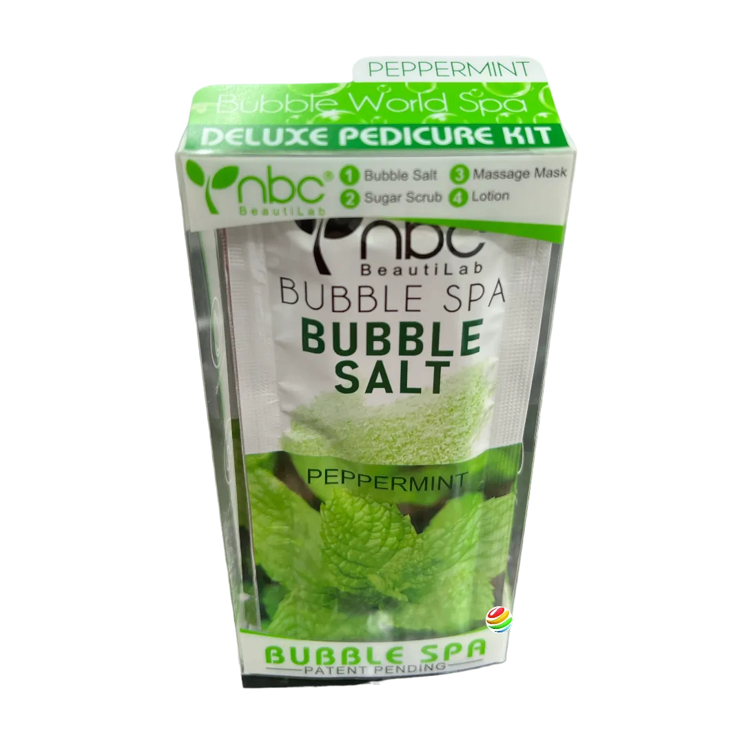 nbc 4 in 1 Bubble Spa Deluxe Pedicure Kit Peppermint