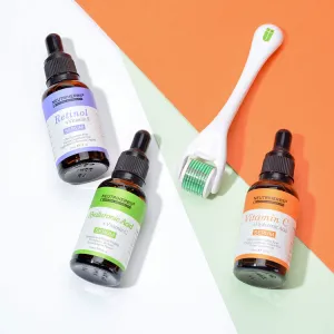 Neutriherbs® Vitamin Face Serum Gift Kit   Derma Roller
