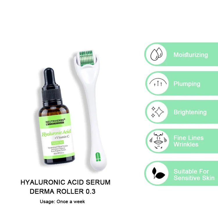 Neutriherbs® Vitamin Face Serum Gift Kit   Derma Roller