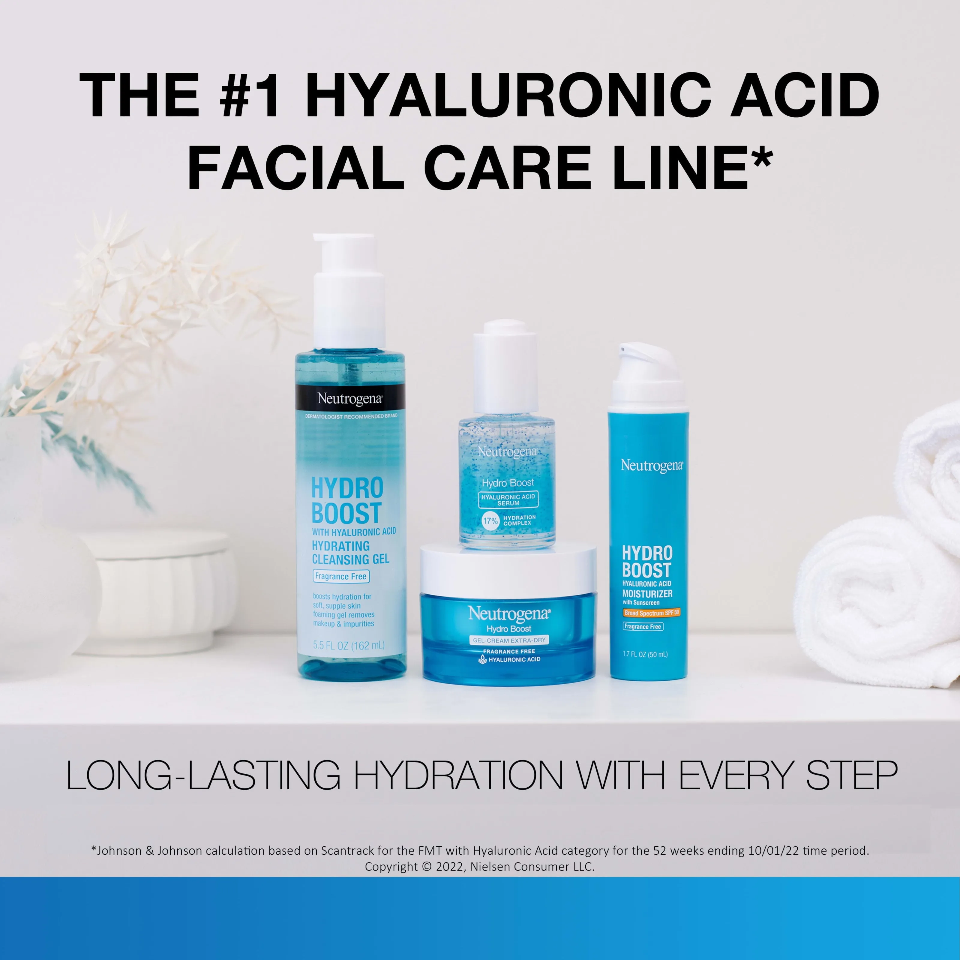 Neutrogena Hydro Boost SPF 50 Hyaluronic Acid Moisturizer, 1.7 fl. oz