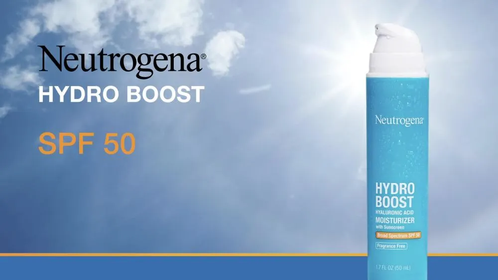 Neutrogena Hydro Boost SPF 50 Hyaluronic Acid Moisturizer, 1.7 fl. oz