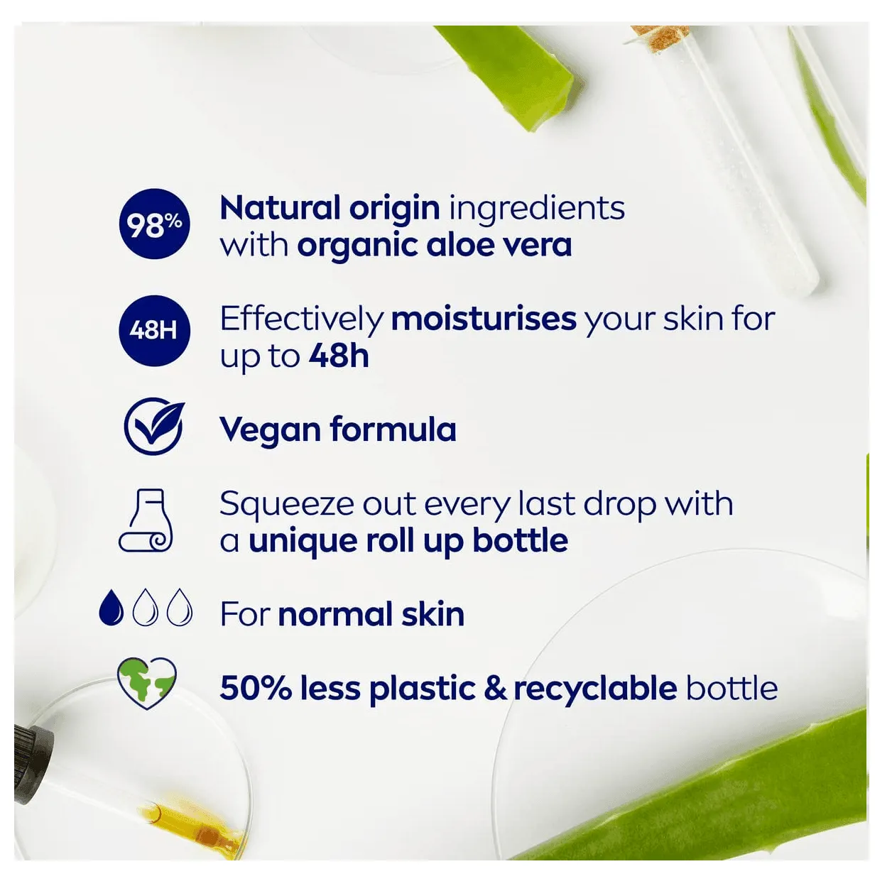 Nivea Body Lotion Naturally Good Organic Aloe Vera - 350ml