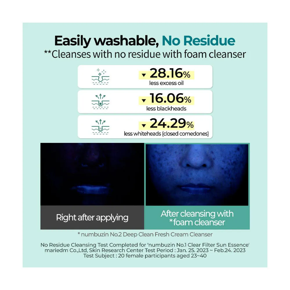 No.1 Clear Filter Sun Essence SPF50  PA    