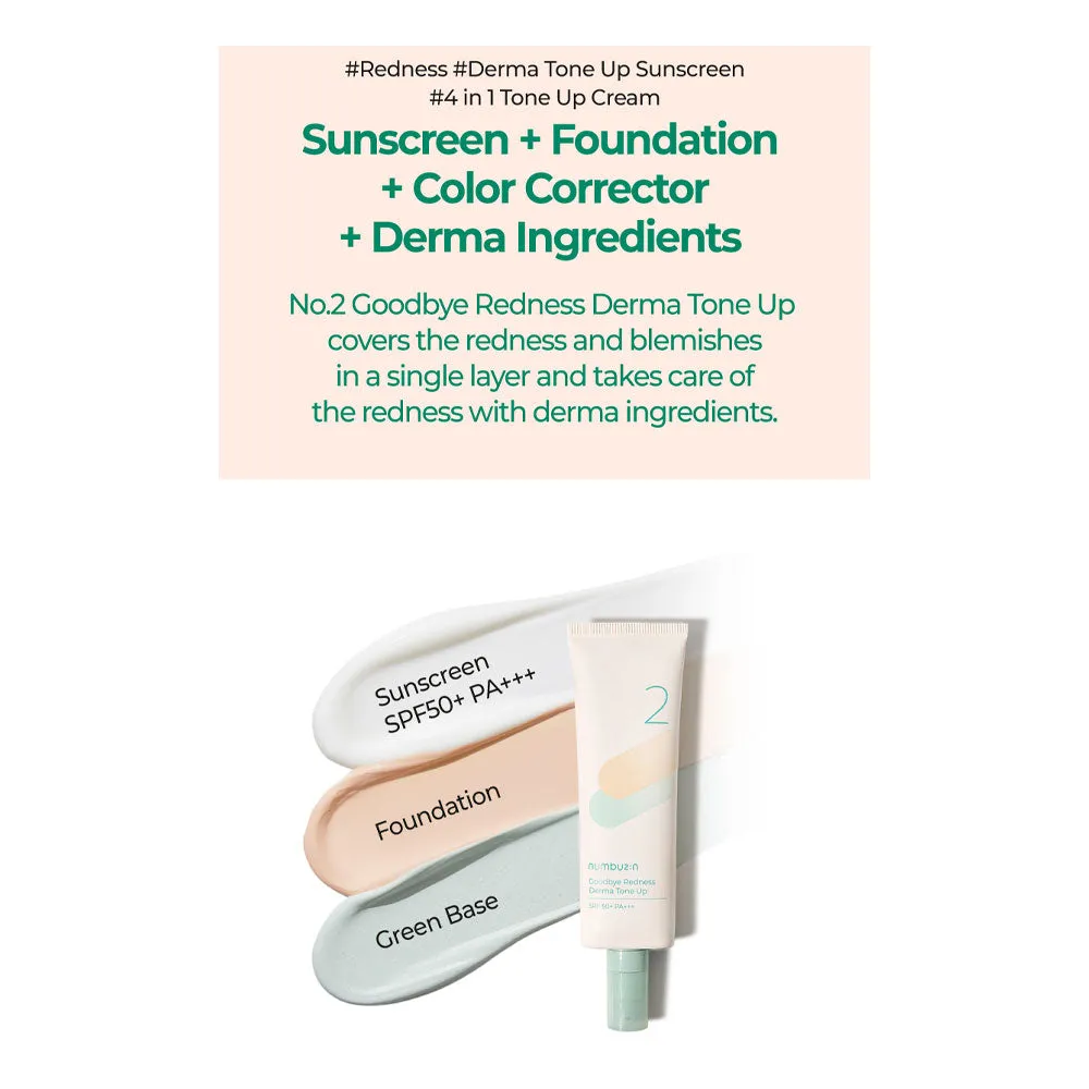 No.2 Goodbye Redness Derma Tone Up SPF 50  PA   