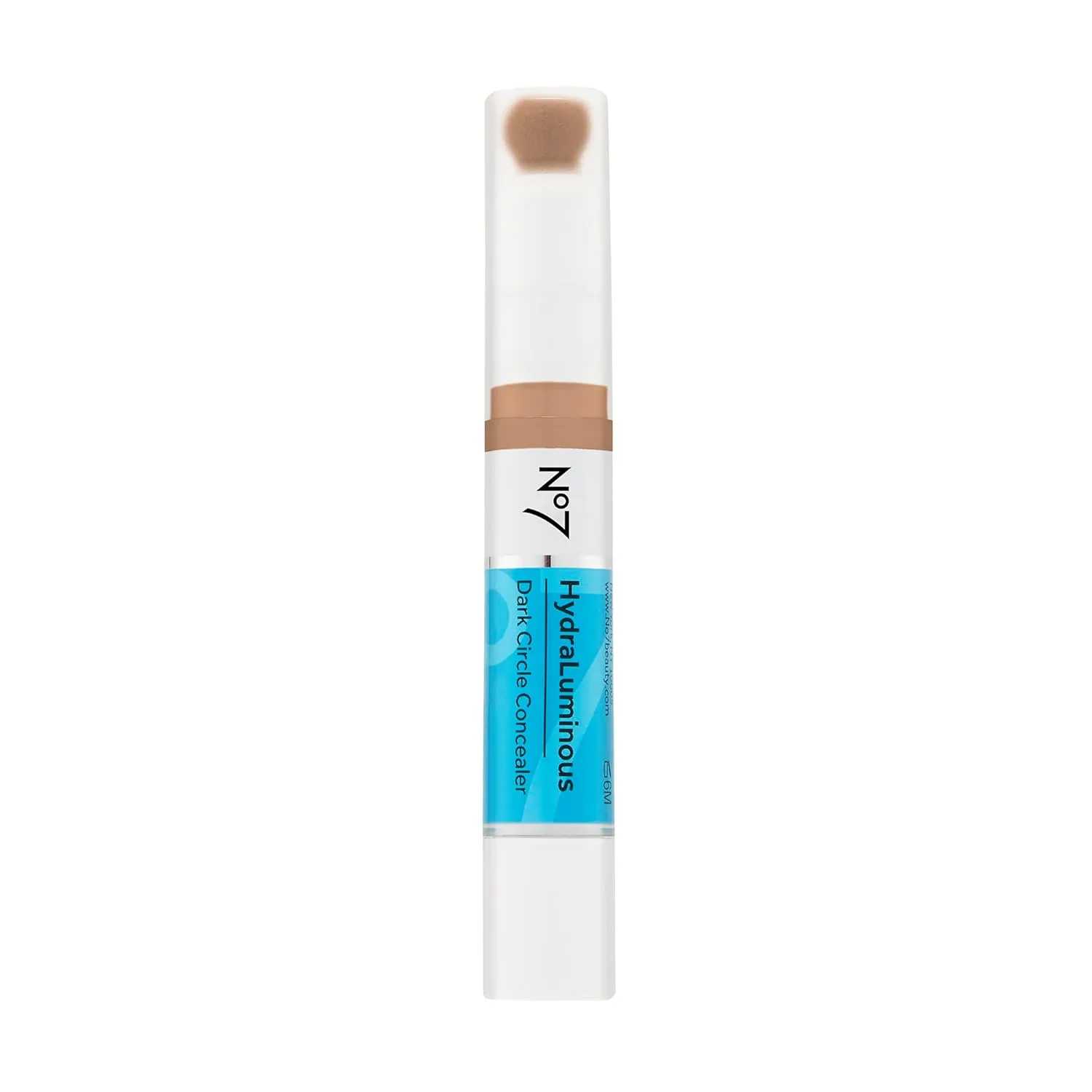 No7 Hydraluminous Concealer - Full-Coverage Under Eye Concealer for Dark Circles with Caffeine & Ceramides - Hydrating & Brightening Eye Makeup - Shade 8.5 (3.9ml)
