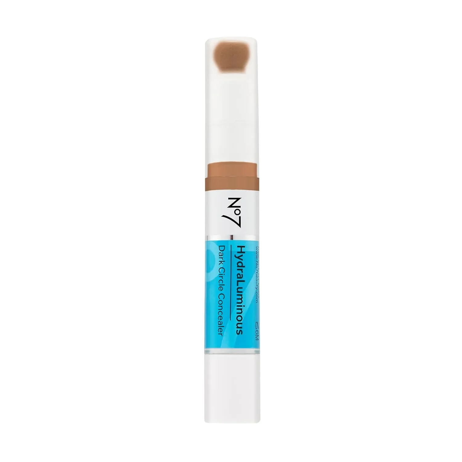 No7 Hydraluminous Concealer - Full-Coverage Under Eye Concealer for Dark Circles with Caffeine & Ceramides - Hydrating & Brightening Eye Makeup - Shade 9 (3.9ml)