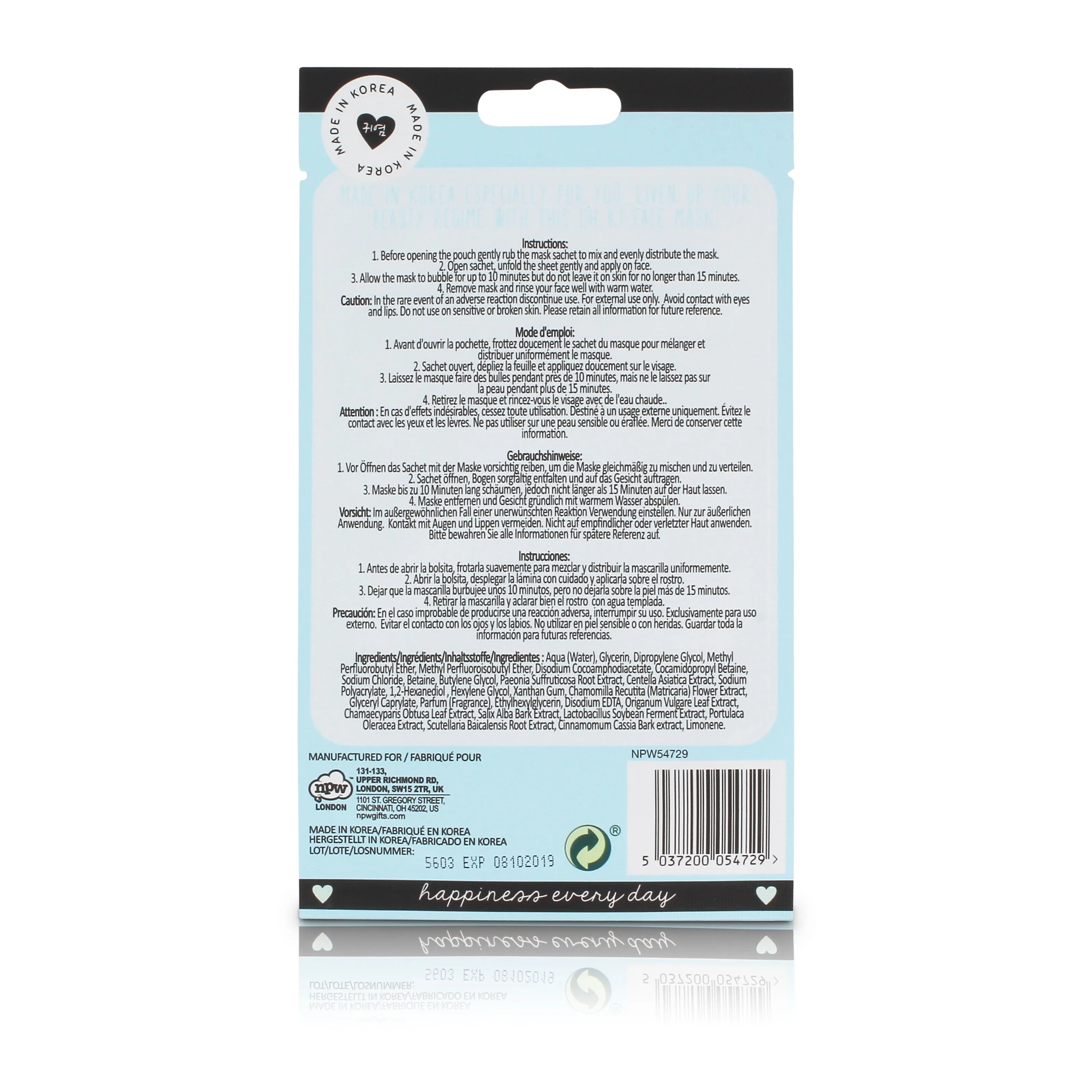 Oh K! Bubble Sheet Mask