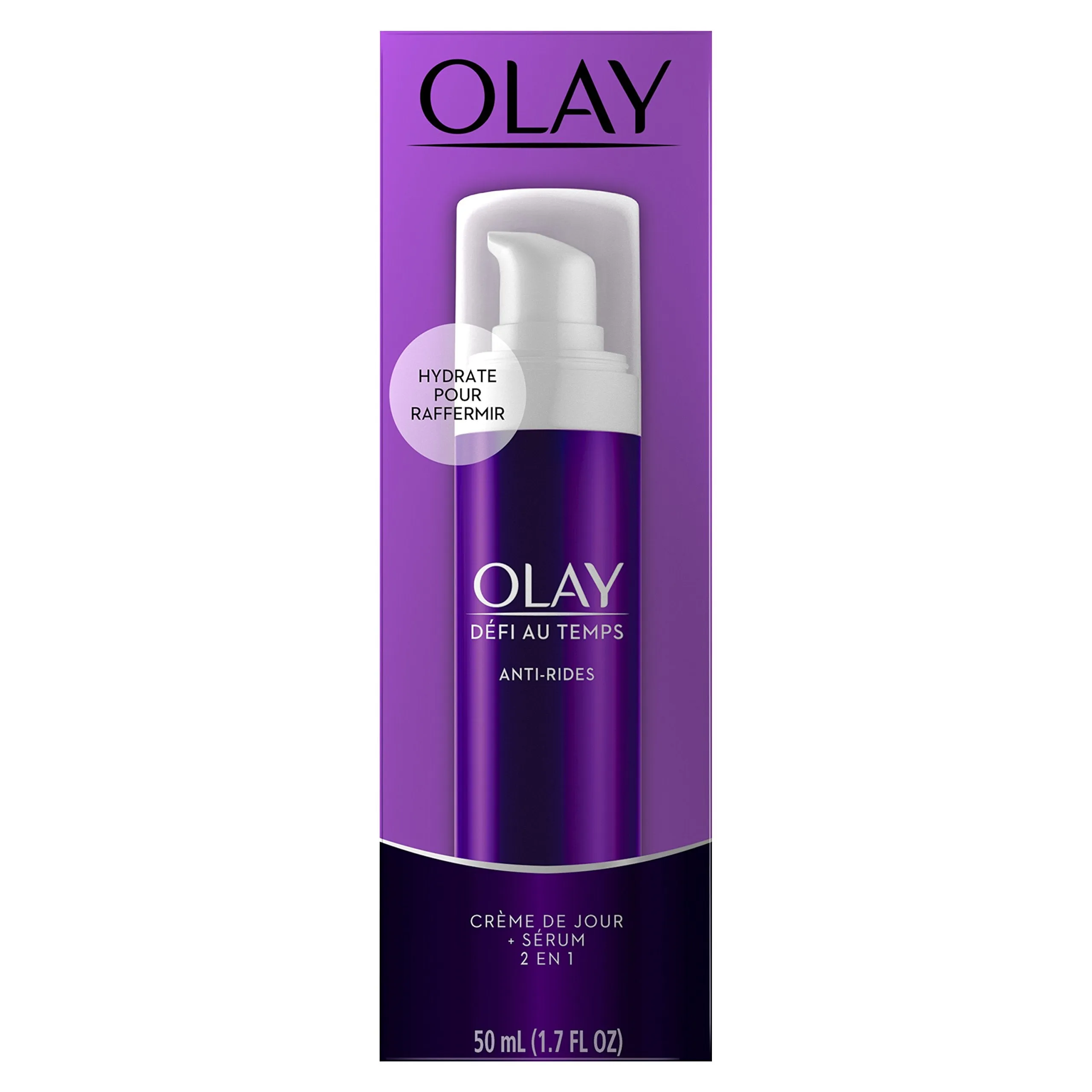 Olay Age Defying 2-In-1 Anti-Wrinkle Day Cream   Serum 1.7 Fl Oz
