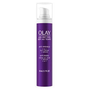 Olay Age Defying 2-In-1 Anti-Wrinkle Day Cream   Serum 1.7 Fl Oz