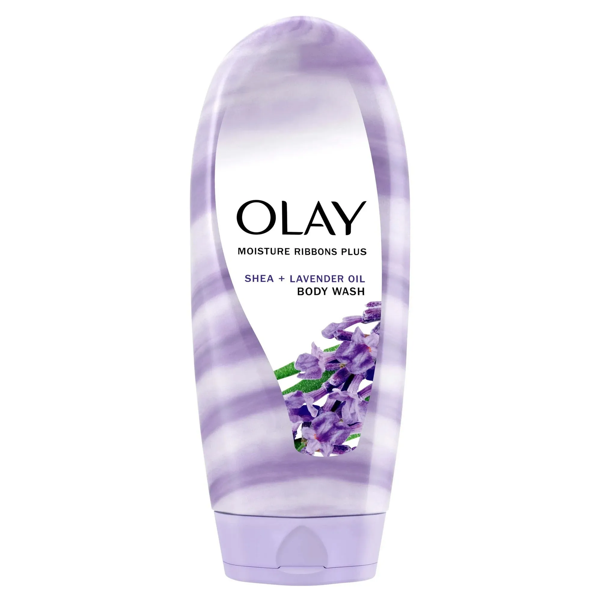 Olay Moisture Ribbons Plus Shea   Lavender Oil Women's Body Wash, for All Skin Types, 18 fl oz