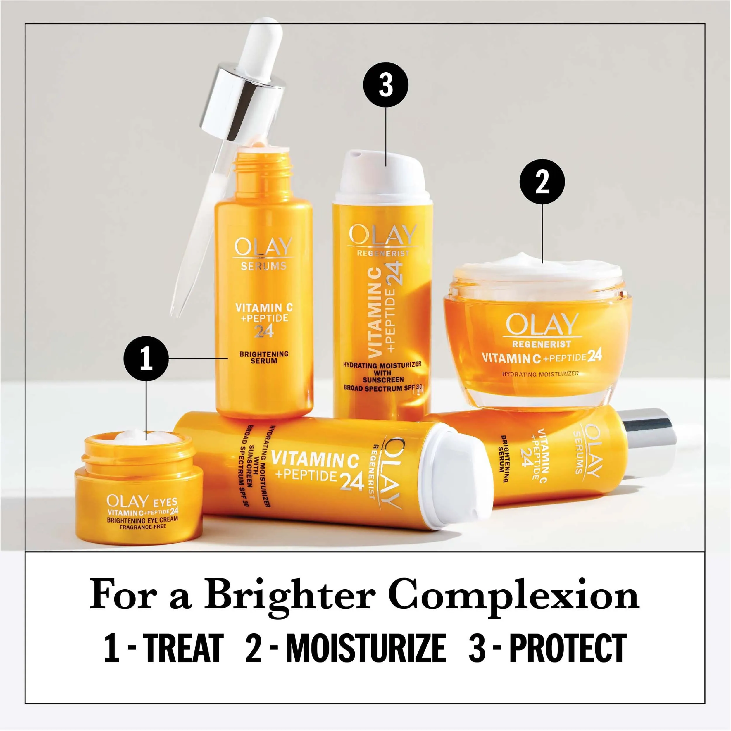 Olay Regenerist Vitamin C   Peptide 24 Face Moisturizer Cream, 1.7 oz