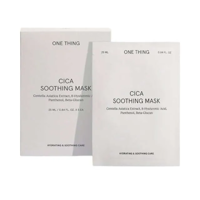 ONE THING Cica Soothing Facial Sheet Mask x 5