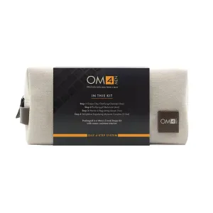 Organic Male OM4 Oily 4-Step RegiMEN & Travel Bag