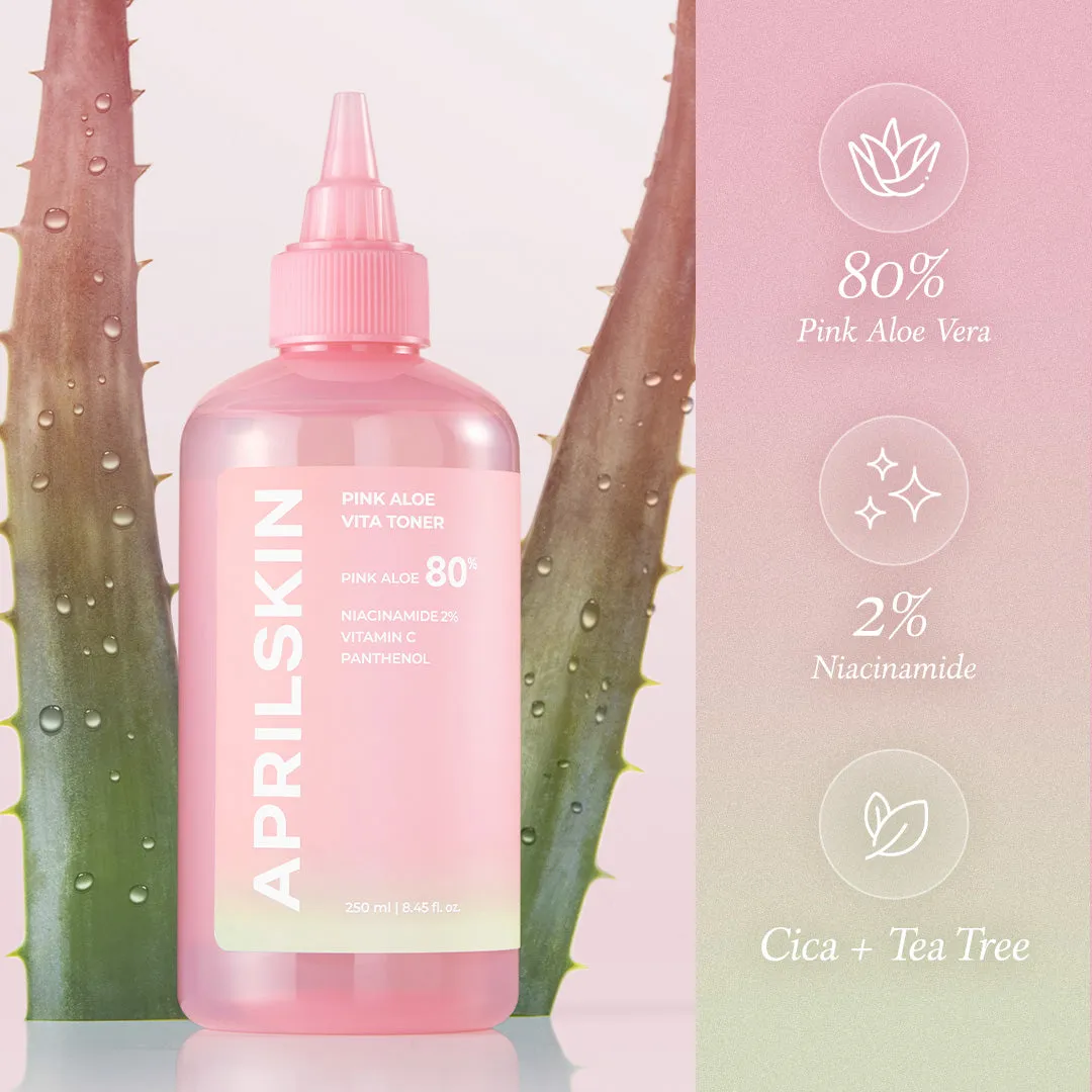 Pink Aloe Vitamin C Soothing & Brightening Toner