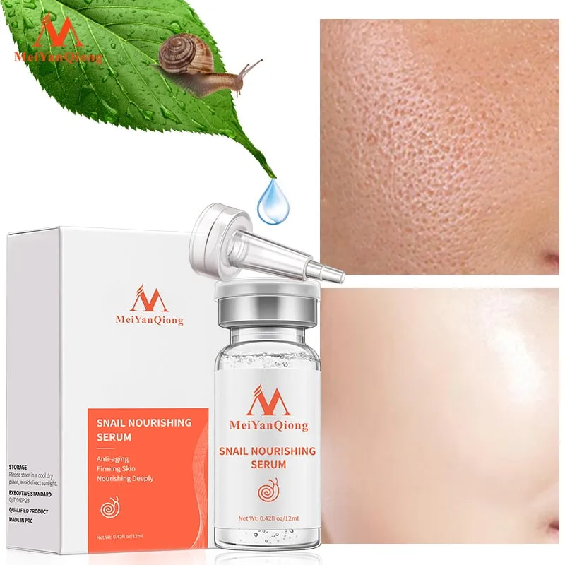 Pore Ampoule Snail100% Essence Hyaluronic Acid Liquid Whitening Spot Essence Shrink Pores Ampoule Anti-acne Regenerative Essence