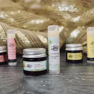 Pure Anada lip balm and lip scrub set