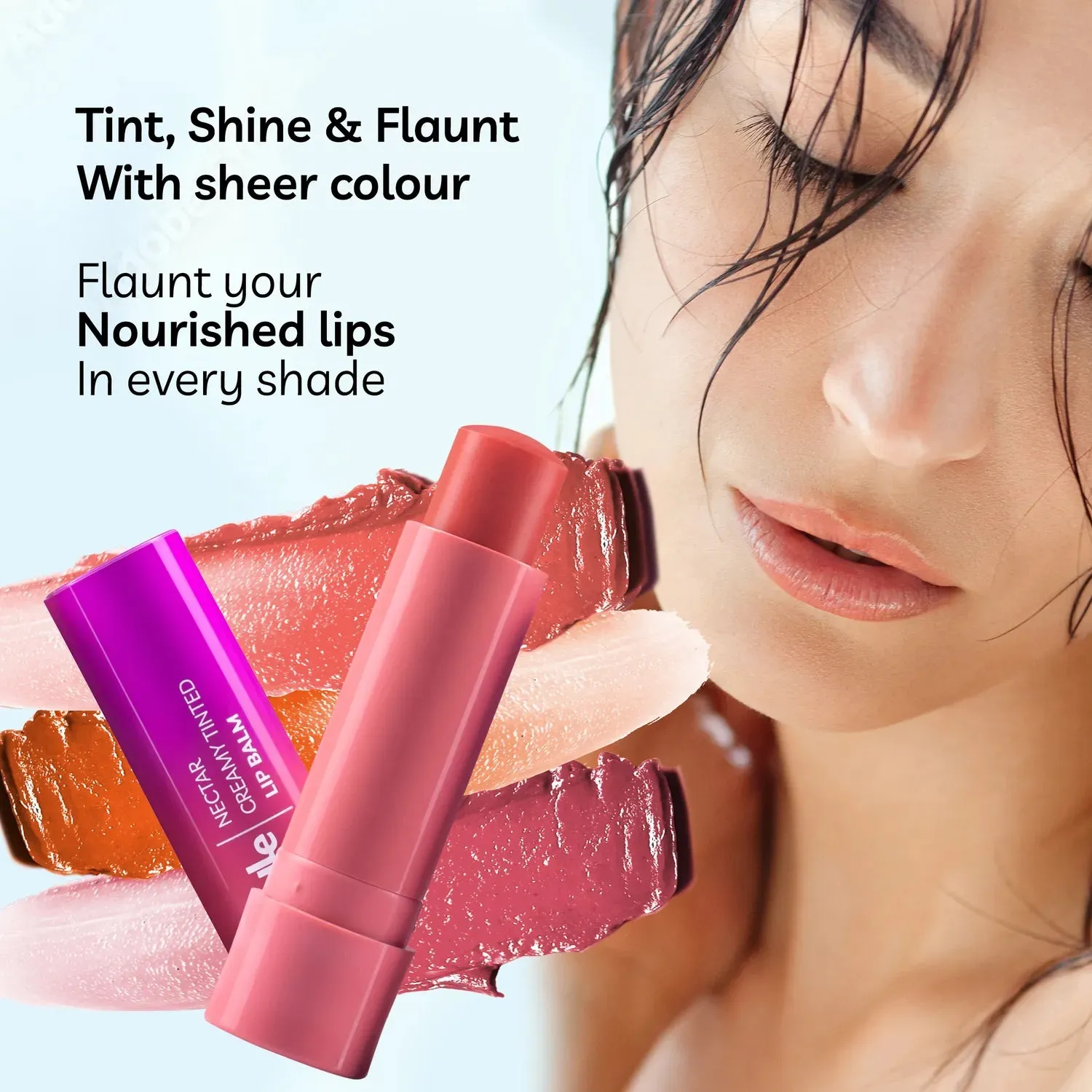 Purplle Nectar Creamy Tinted Lip Balm - Peach Sorbet 6 (4.8gm)