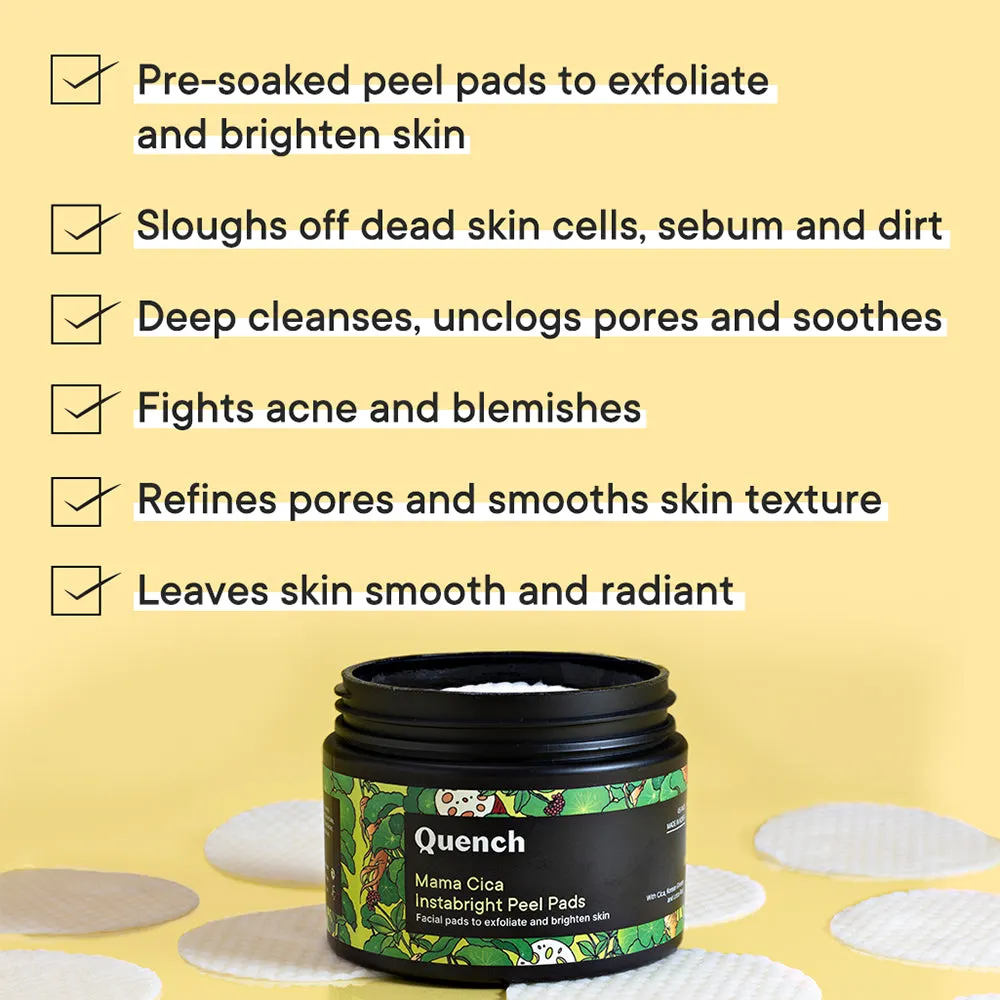 Quench  Mama Cica Instabright Peel Pads, 45pads