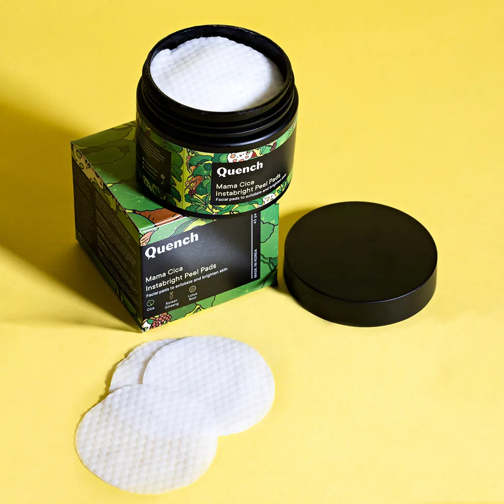 Quench  Mama Cica Instabright Peel Pads, 45pads