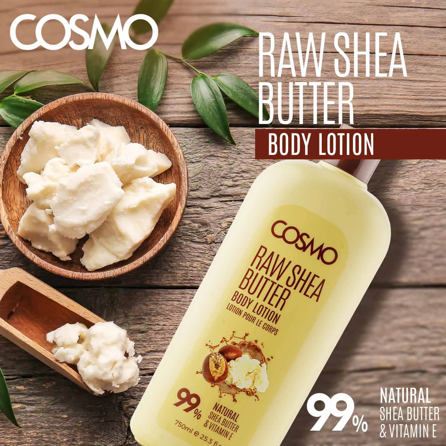 RAW SHEA BUTTER - BODY LOTION 750ML