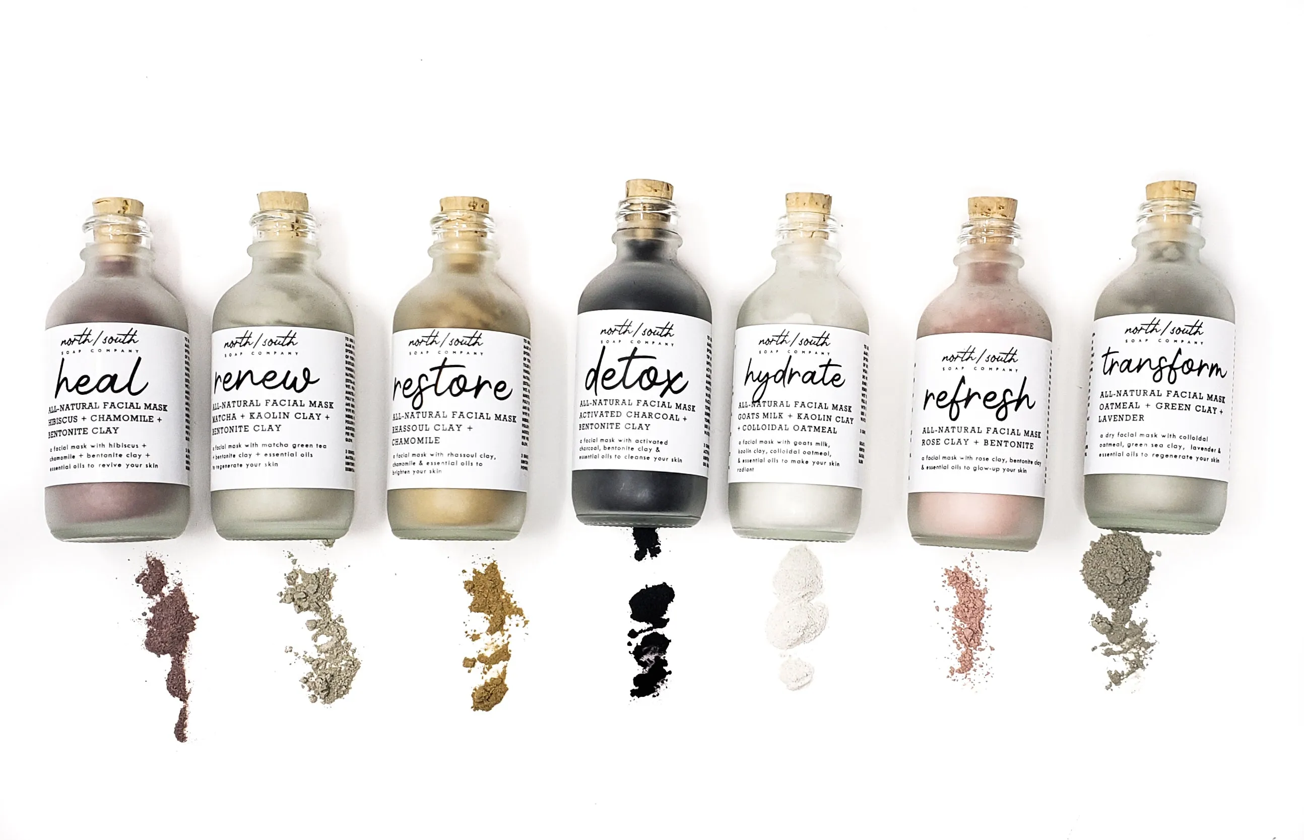 Refresh All Natural Face Mask - Rose Clay   Bentonite Clay