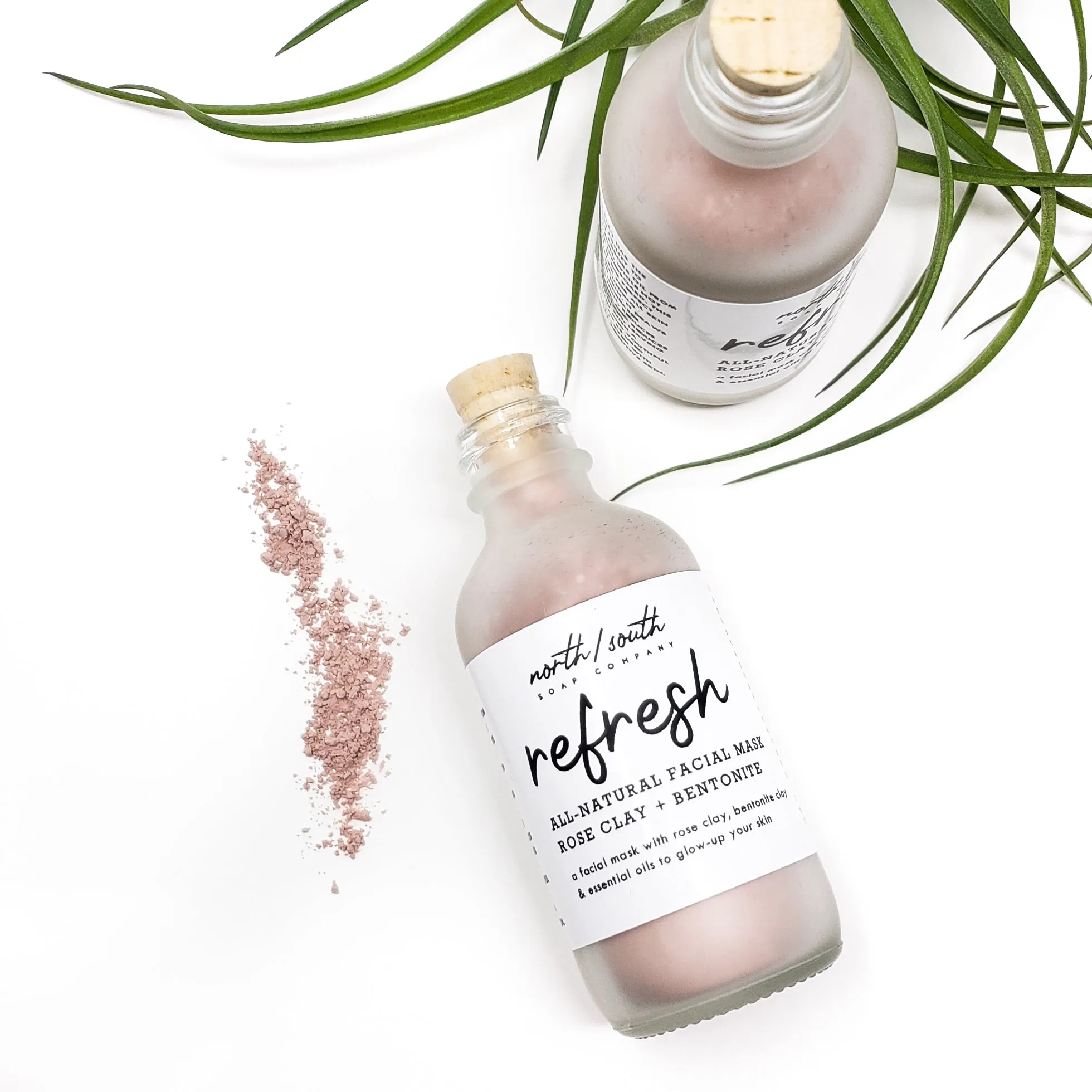 Refresh All Natural Face Mask - Rose Clay   Bentonite Clay