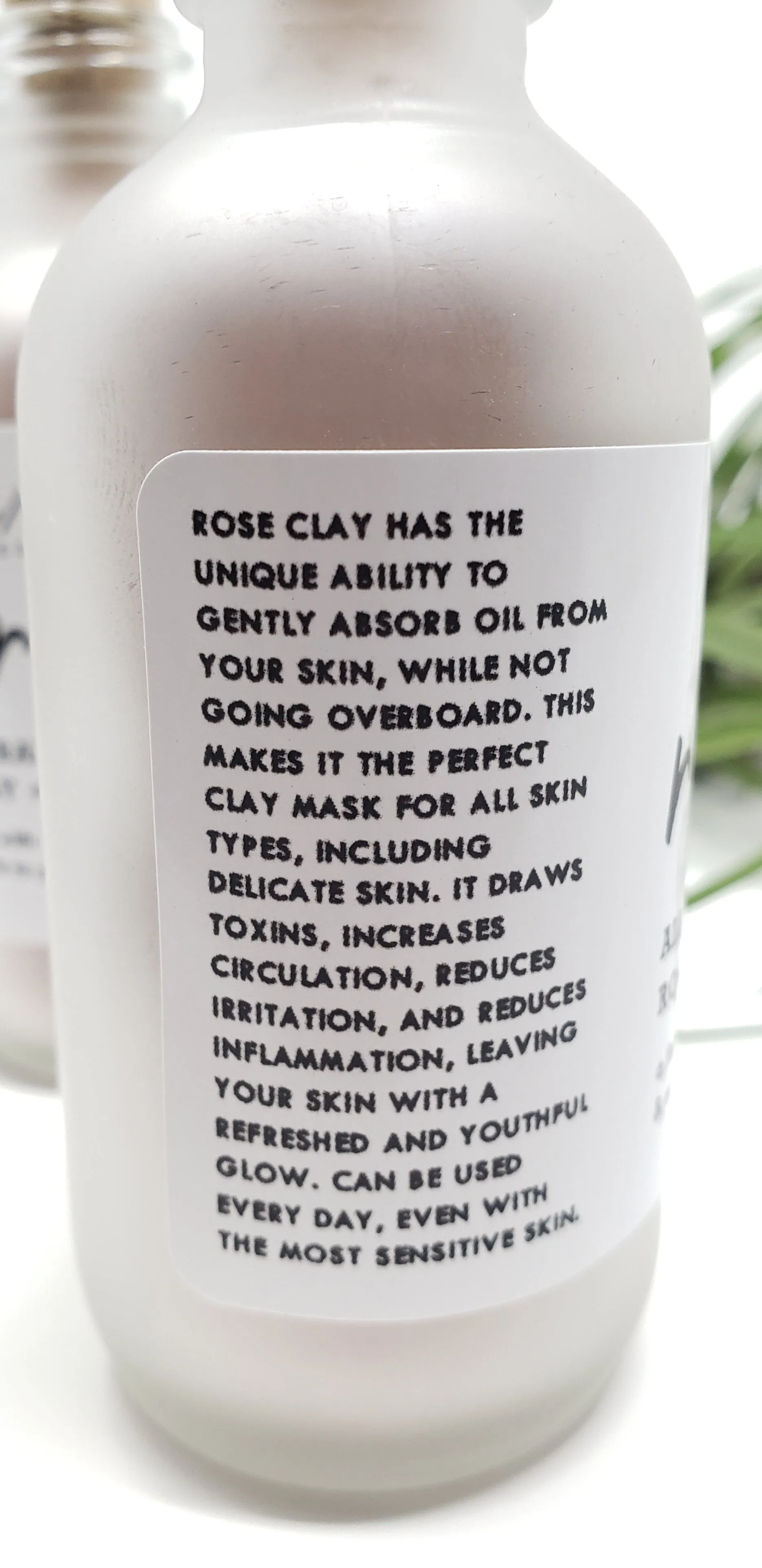 Refresh All Natural Face Mask - Rose Clay   Bentonite Clay