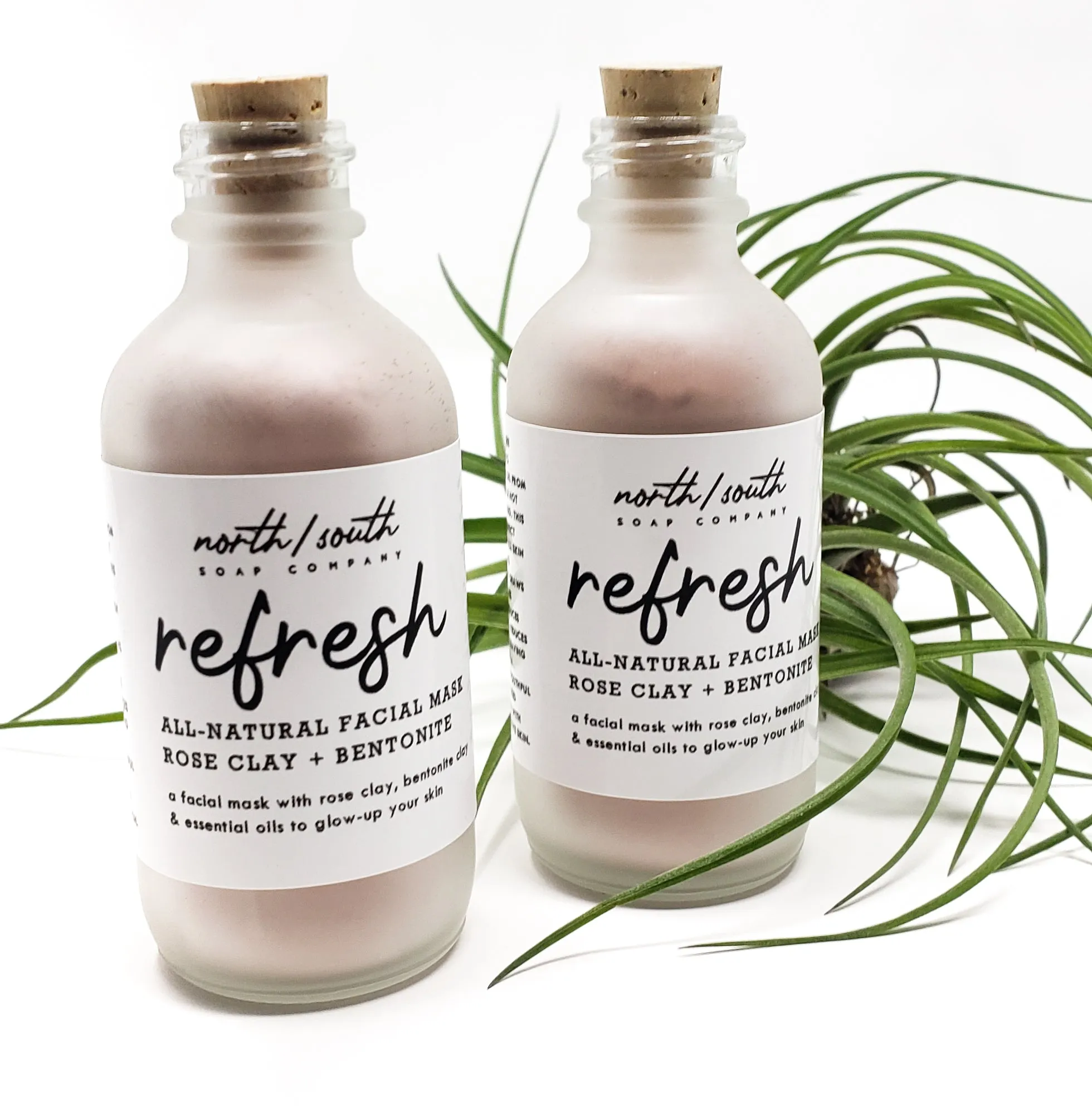 Refresh All Natural Face Mask - Rose Clay   Bentonite Clay