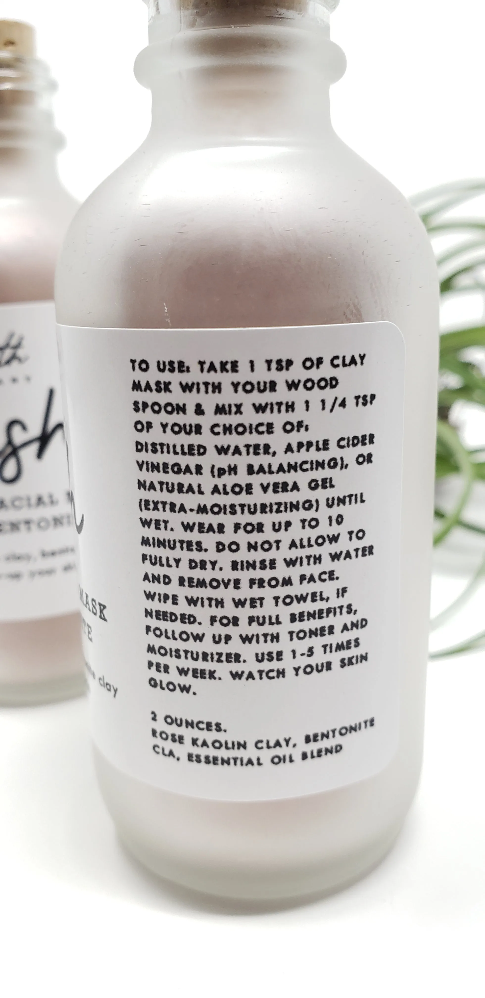 Refresh All Natural Face Mask - Rose Clay   Bentonite Clay