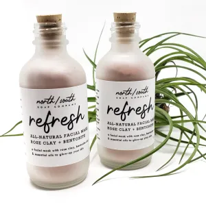 Refresh All Natural Face Mask - Rose Clay   Bentonite Clay