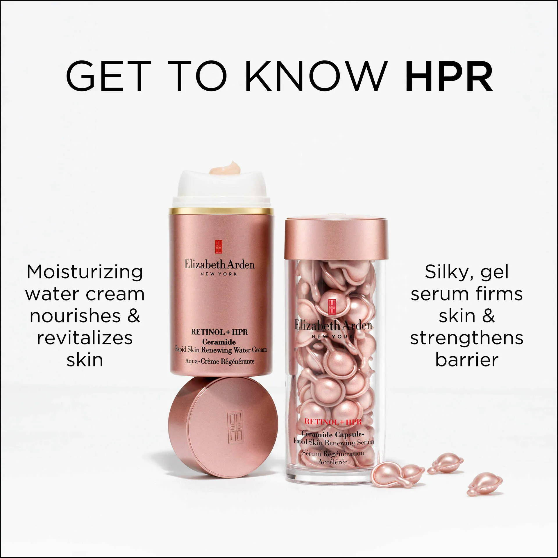 Retinol   HPR Ceramide Capsules Rapid Skin Renewing Serum and Eye Cream Set