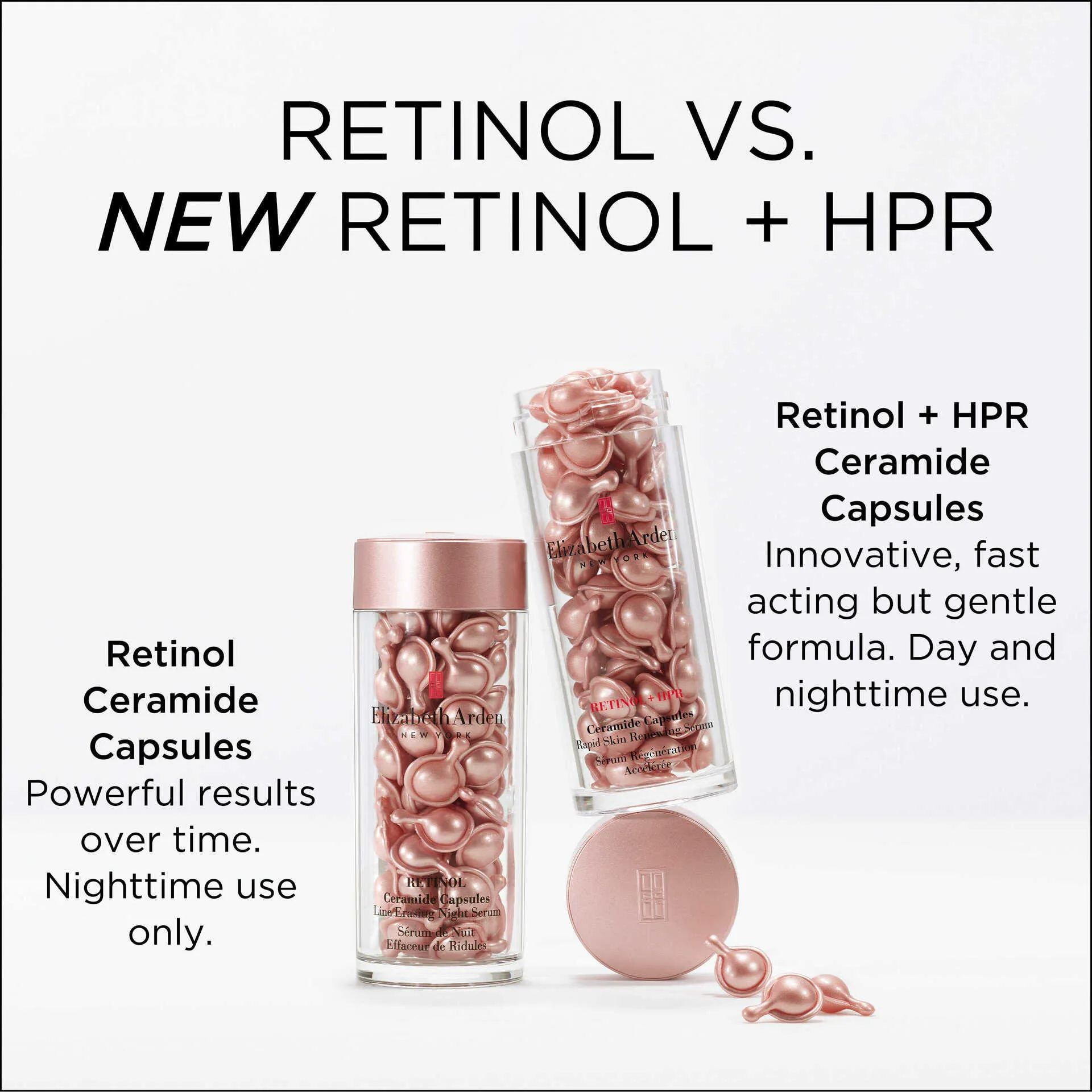 Retinol   HPR Ceramide Capsules Rapid Skin Renewing Serum and Eye Cream Set