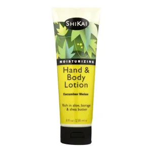 Shikai Products All Natural Cucumber Melon Hand and Body Lotion