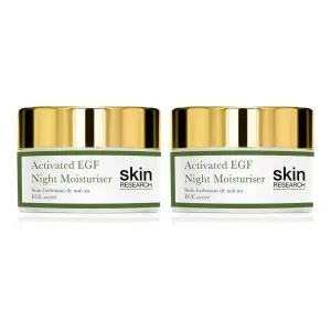 Skin Research Activated EGF Night Moisturizer 50ml Twin Value Savings Pack