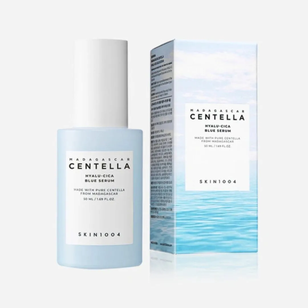 SKIN1004 Madagascar Centella Hyalu-Cica Blue Serum – Top Skin Brightening Serum for Dry Skin