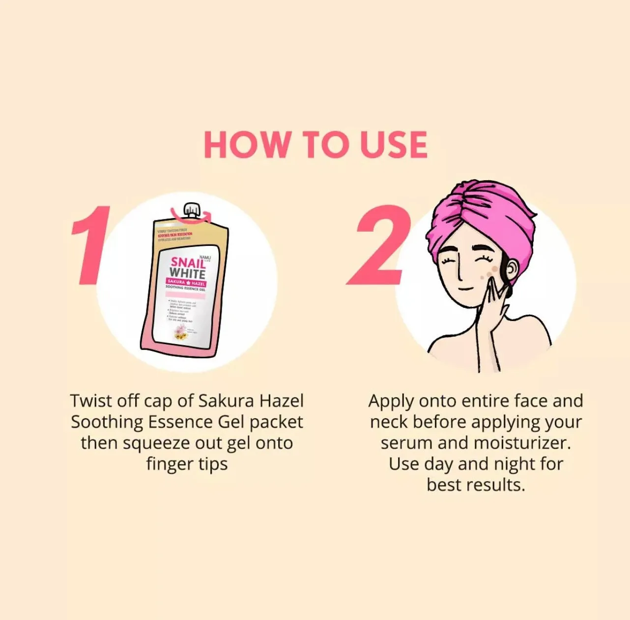 Snailwhite - Sakura Hazel Soothing Essence Gel 20ml