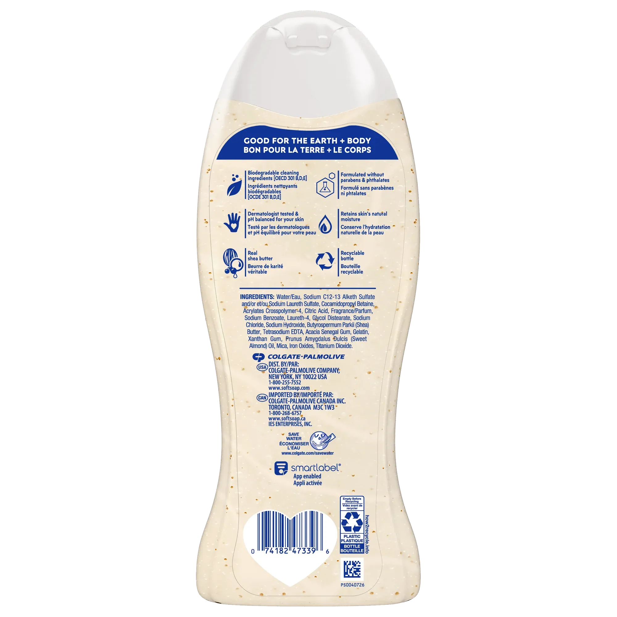 Softsoap Moisturizing Body Wash, Shea & Almond Oil - 20 Fluid Ounce