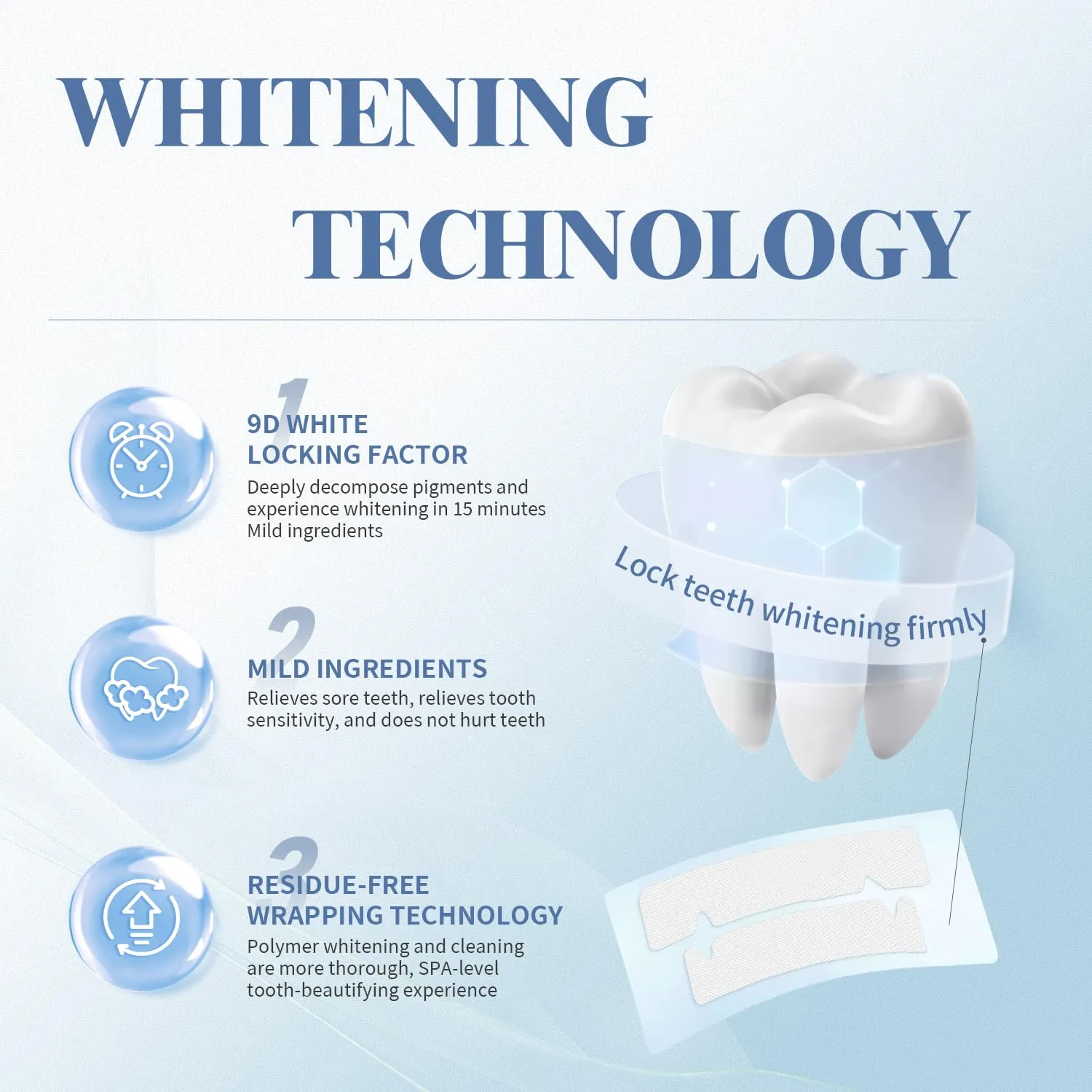 Teeth Whitening Strips - Somall 2024 Newest 9D Professional Dental Formula - Enamel Safe Whitening Without The Sensitivity - 14 Treatments with 28 Strips   mouthwash Given*14