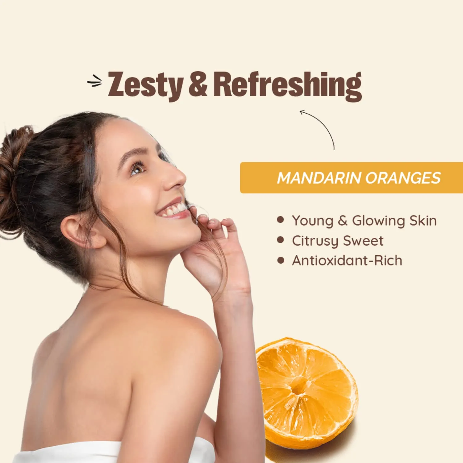 The Bath Store Mandarin Orange Body Wash - Deeply Cleansing | Nourishing Liquid Soap | Men and Women - 300ml (Pack of 5)