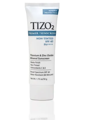 TIZO2 FACIAL PRIMER SUNSCREEN non-tinted matte finish SPF 40