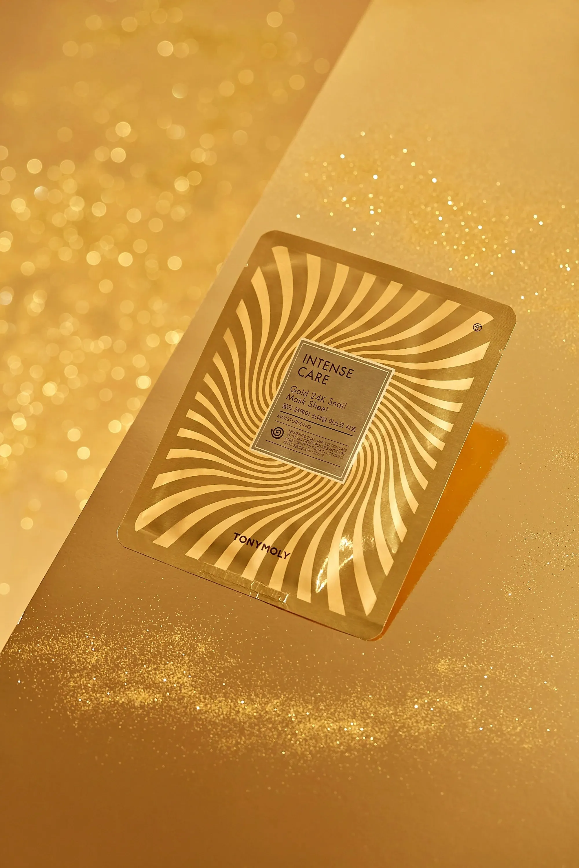 TONYMOLY Intense Care Gold 24 K Snail Mask Sheet 10 Pcs kit مجموعة اقنعة ورقية بهلام الحلزون