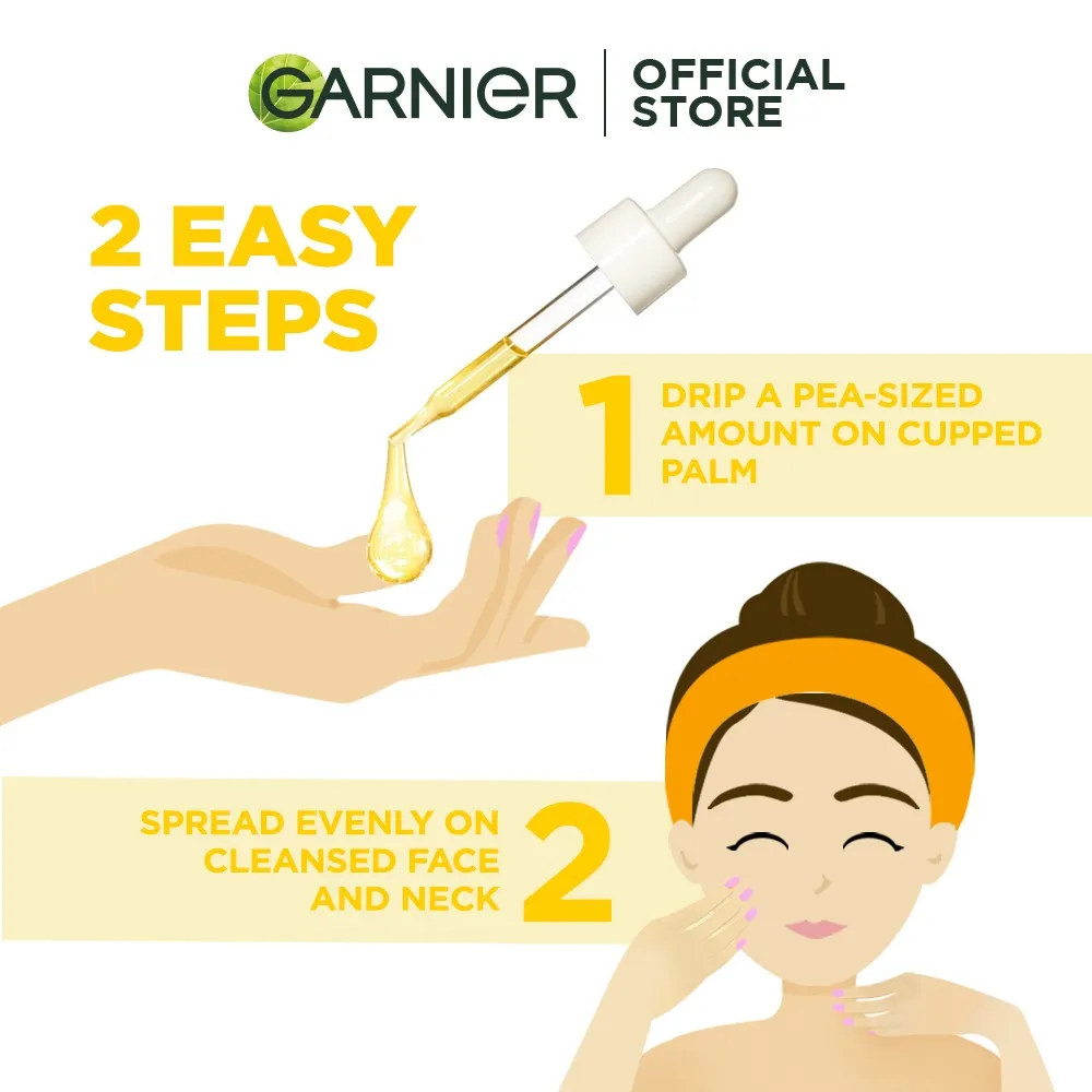 Twin Pack - Garnier Bright Complete Vitamin C Serum - 15ml