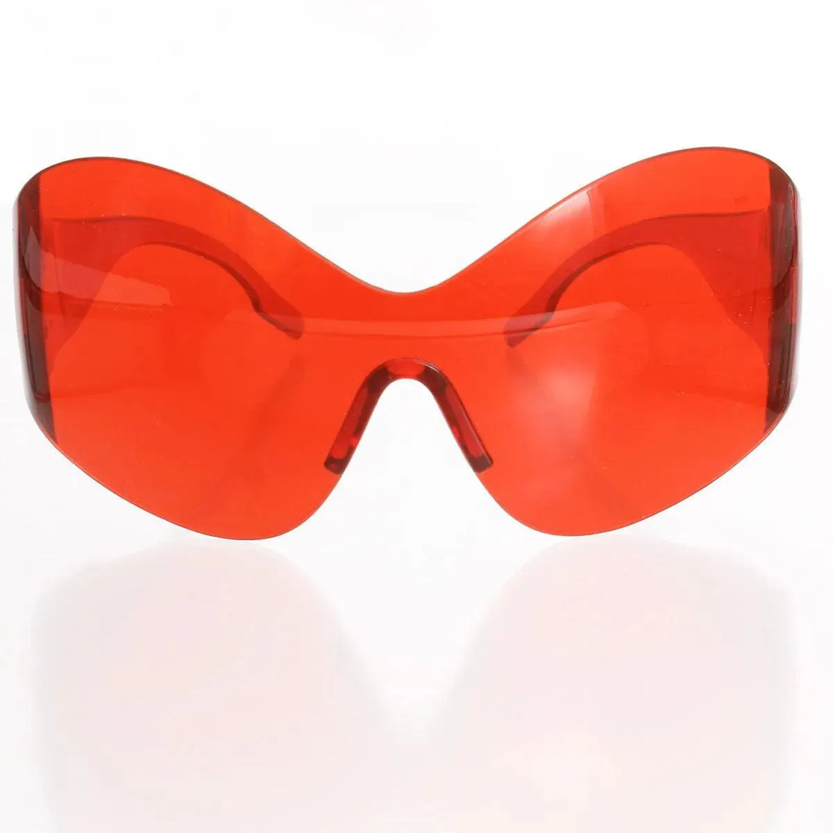 Unlock Style: Trendy Red Mask Butterfly Sunglasses